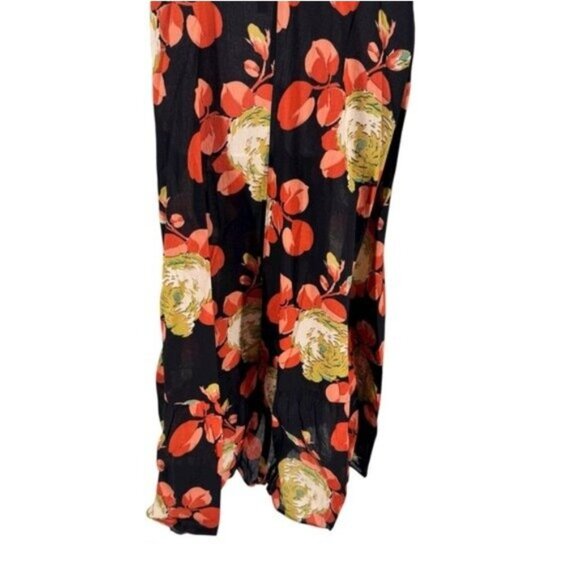 The Great NEW Cabbage Rose Print The Geranium Dress Black Floral Maxi Dress M - Picture 9 of 11